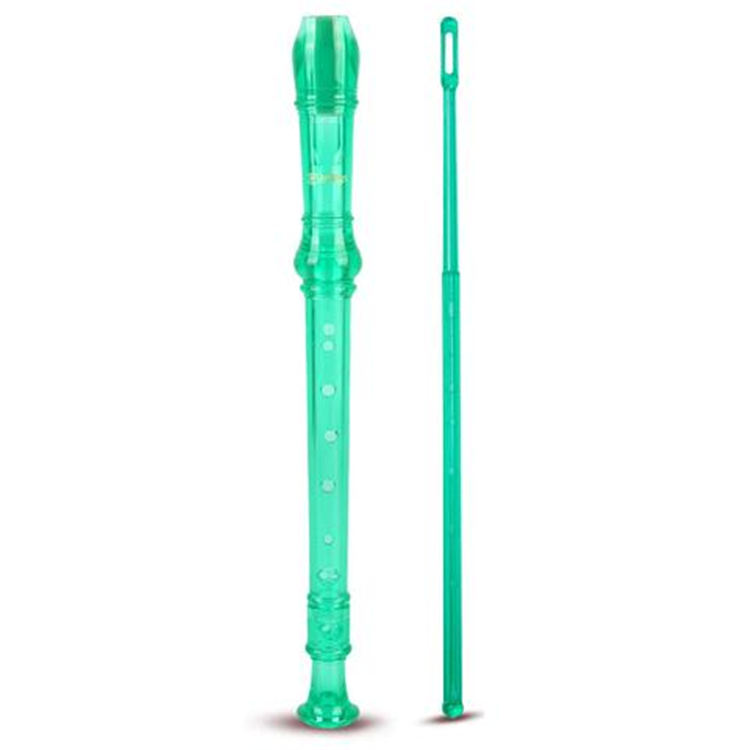 Flauta de 8 Furos com Gravador de Descida de Soprano e Instrução para Saco de Haste de Limpeza